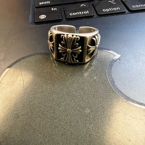 Chrome Hearts Silver Cross Ring